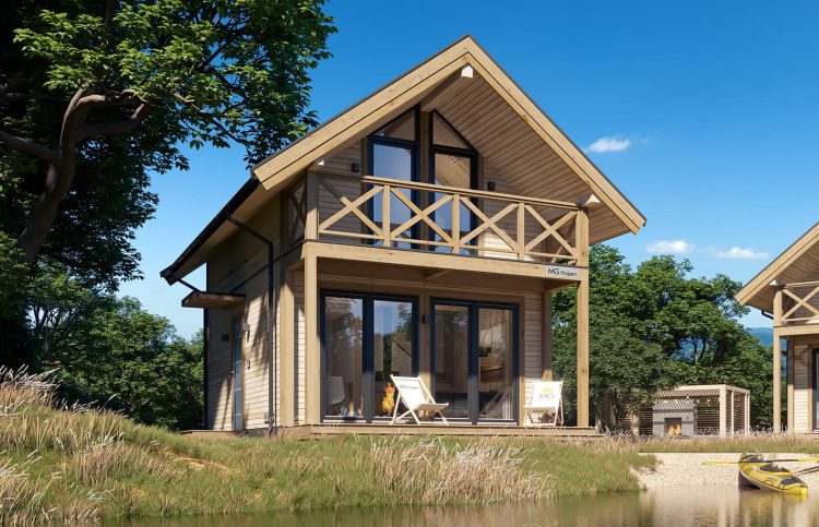 Modulový dom MG4 — modulový dom s podkrovím v tradičnej architektúre s dvojspádovou strechou